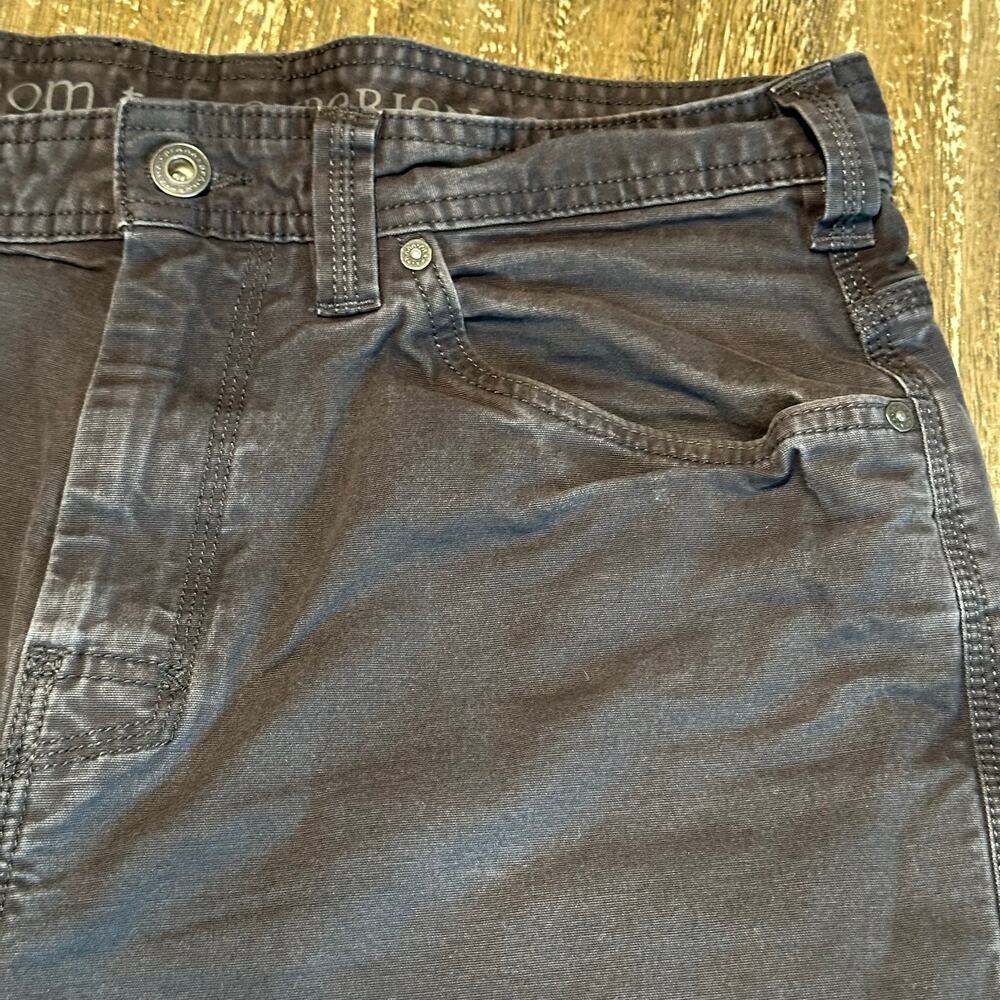 Prana Stretch Cargo Style Hiking Shorts Black Dark Gray Men’s Size 34W x 11L - Picture 3 of 12